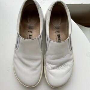 Birkenstock White Leather Oswego Size 40